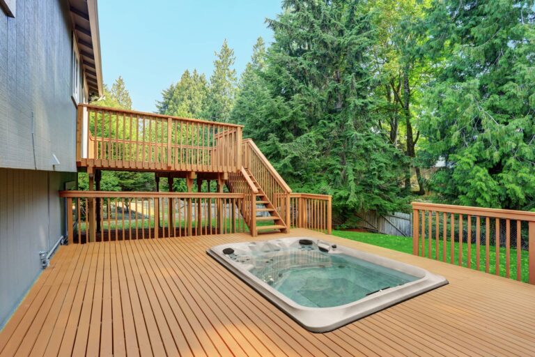 Jacuzzi Swim Spa wooden deck