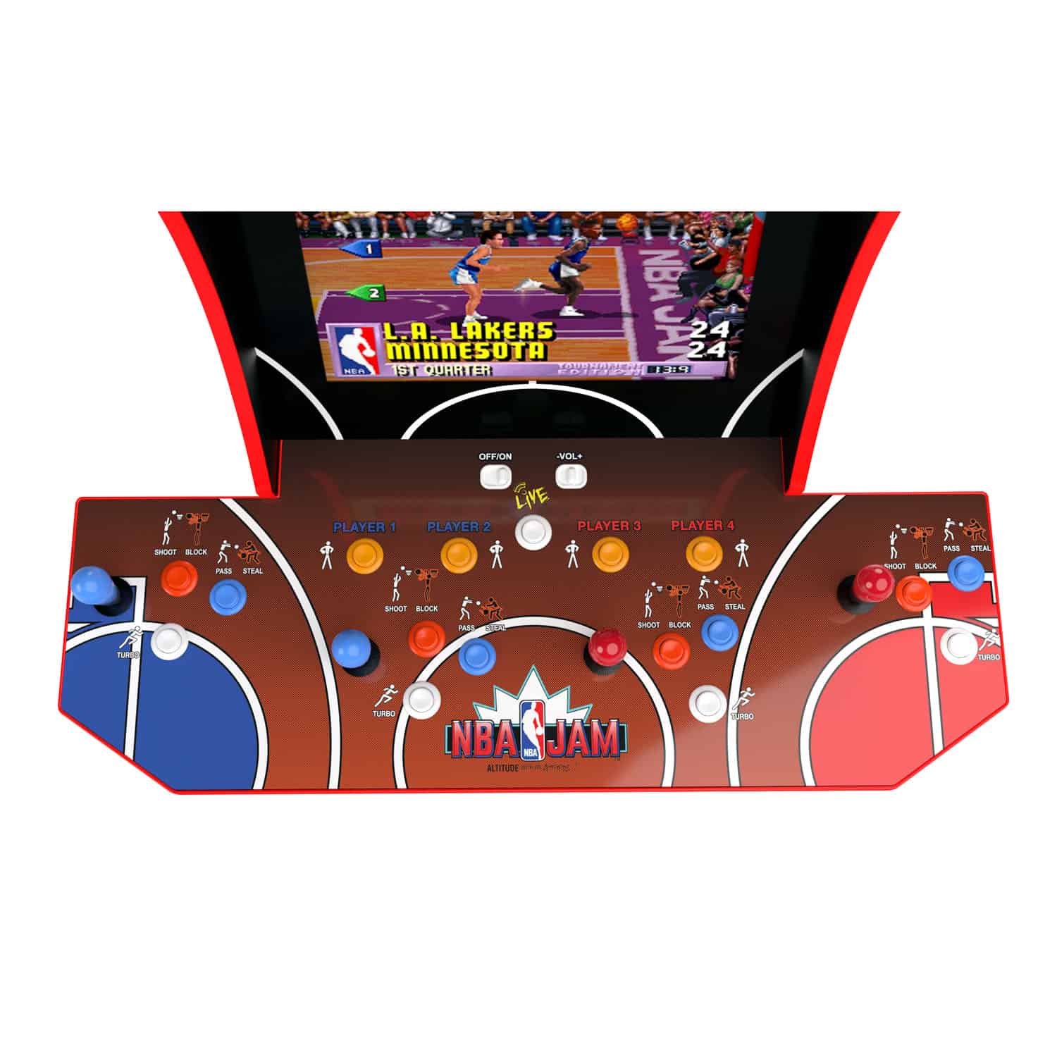 Arcade 1 Up NBA Jam With Riser