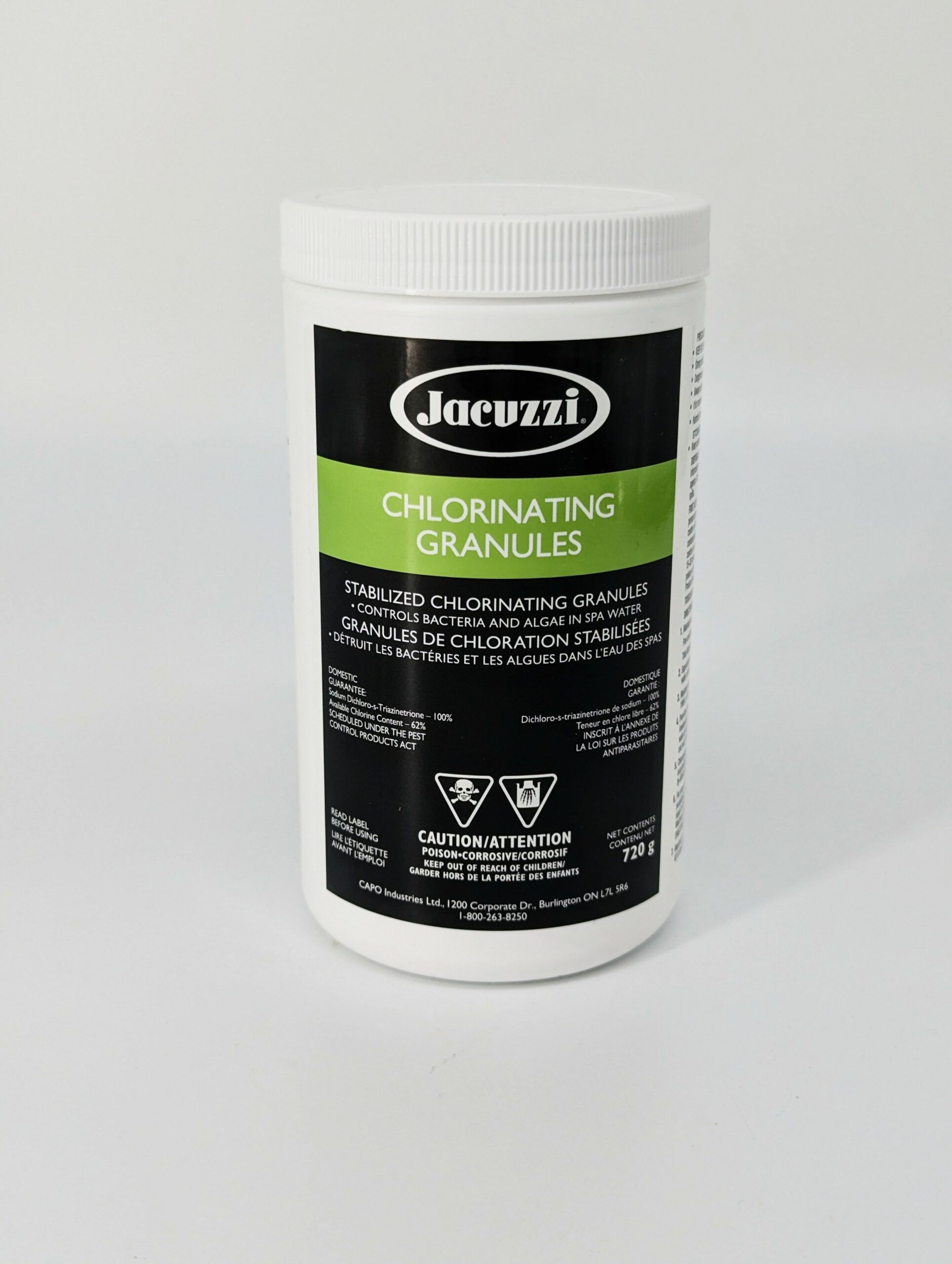 Jacuzzi Chlorine Granules 720g Jacuzzi Hot Tubs of Calgary