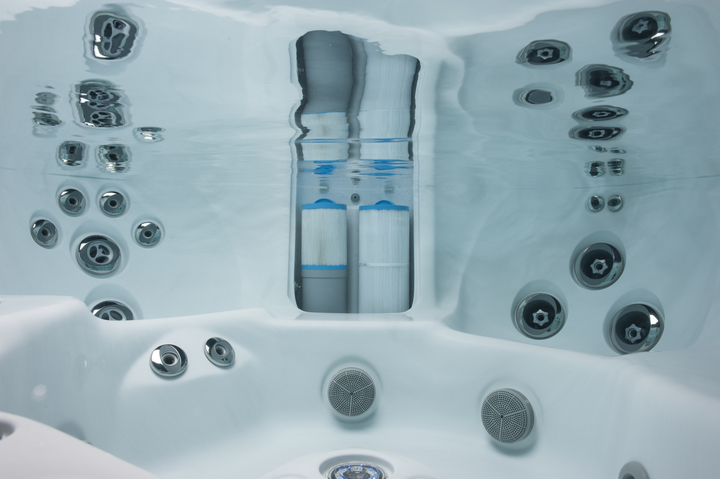 Jacuzzi® hot tub filters underwater